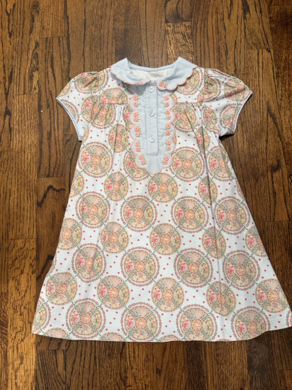 Faith Girl Dress - Blue Nativity